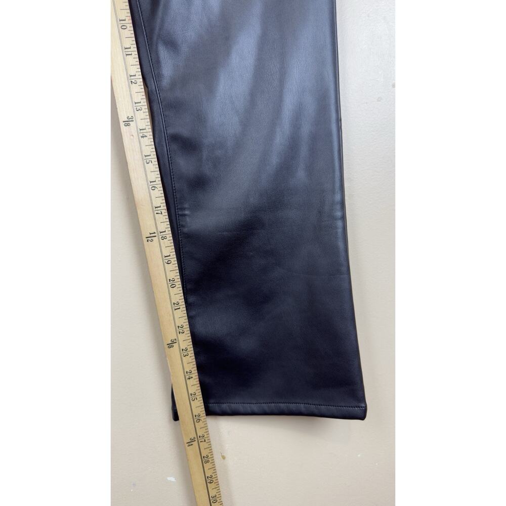 Dear John Jeanne Cropped Flare Mid Rise Vegan Leather Pants Women’s Size 29 - Picture 8 of 14